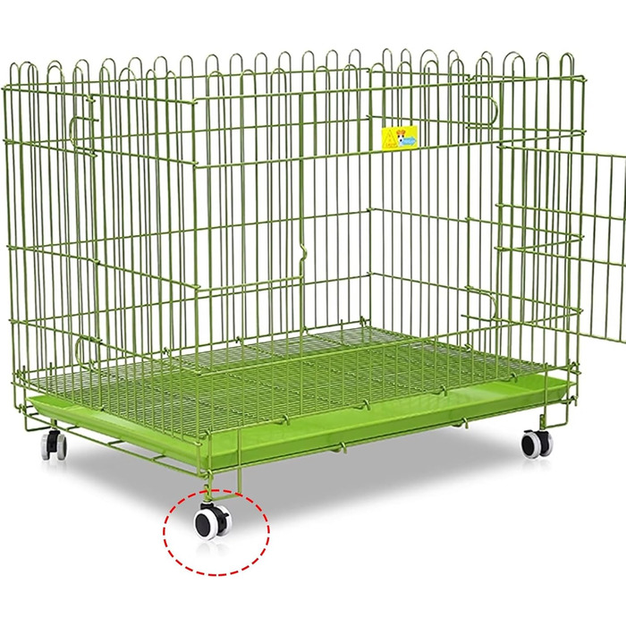 Клітка для собак, переноска для собак, складана з металу, біла. Підходить для маленьких та середніх собак. З піддоном та коліщатками.