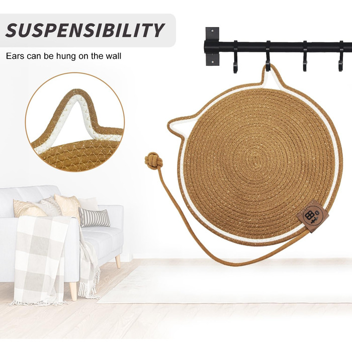 Килимок для котів з кулькою, іграшковий килимок-іграшка для котів, 43 см