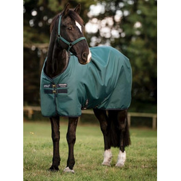 Посівна попона Horseware Amigo Ripstop 900D Lite (0г) для коней, Dynasty Green/Navy & Silver, 115 см (5'6