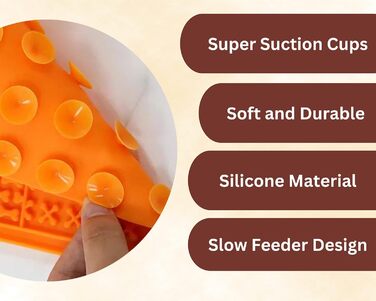 Лежак-іграшка для собак та котів Foodie Puppies: килимок для повільного годування з силікону з присоскою, IQ-іграшка, для всіх порід