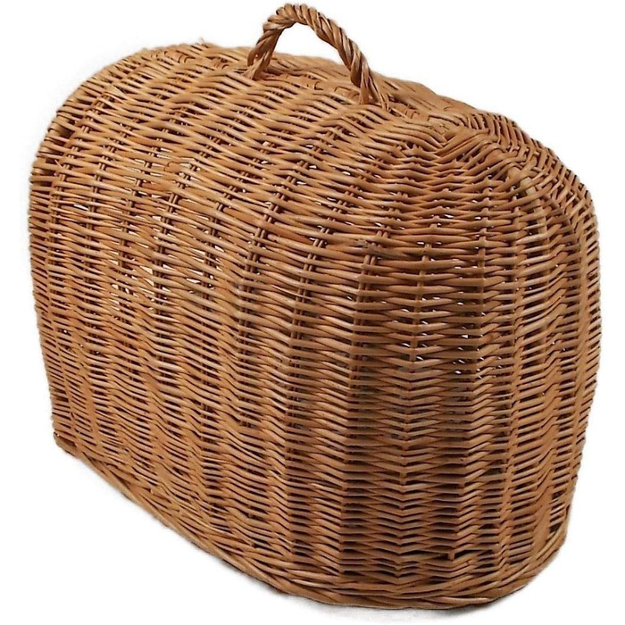 Транспортний кошик з плетива з подушкою 40x32x40 см, клітка для кота/собаки