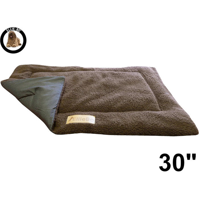 Ліжко-трансформер для собак Ellie-Bo з твіду та штучного хутра, 61 см, 71x4x48 см, коричневе