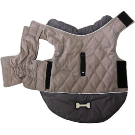 Водонепроникний теплий жилет для цуценят та маленьких собак, бавовна, сірий, XS (1 шт.)