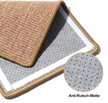 Килимок для котів FUKUMARU з сизалю, 60x40 см, коричневий: міцний килимок-подряпування для котів