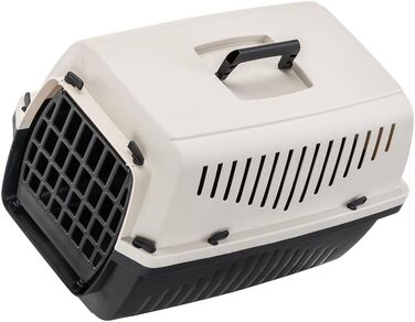 Переноска для котів та собак Ferplast SKIPPER 3, 62x41x38 см, пластик, з відкидним ручками (Бежевий)