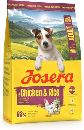 Сухий корм для малих собак Josera Mini Huhn & Reis (Курка та Рис), дорослі собаки, 10 кг