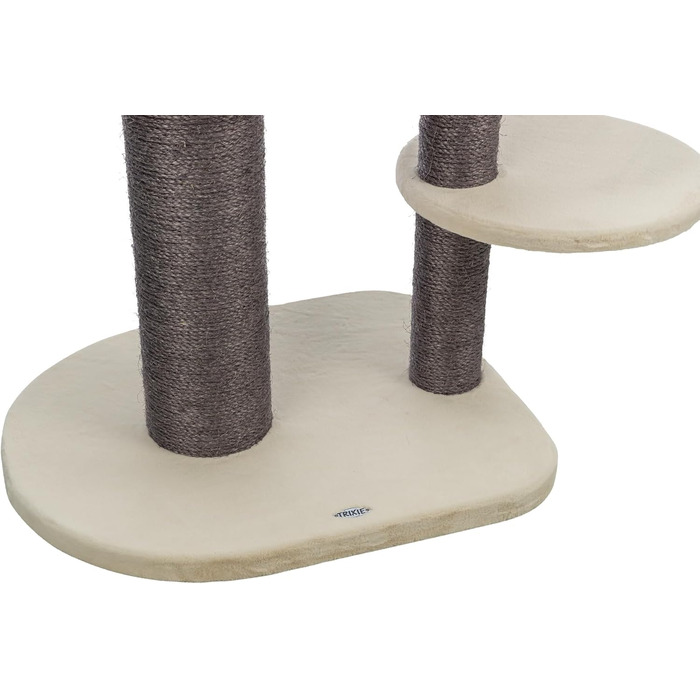 Дерев'яний будиночок для котів TRIXIE Marcello, 114 см, бежевий – багатоповерховий котячий будиночок з місцями для дряпання та іграми, стабільний та затишний