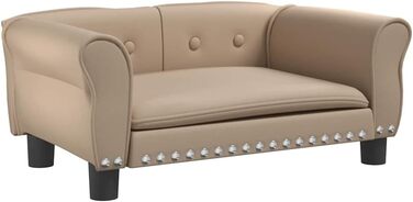 Ляжка для собак, м'яка подушка для собак, диван-софа для маленьких собак, лежанка для домашніх тварин, котяча лежанка, кавово-коричневий кожзам