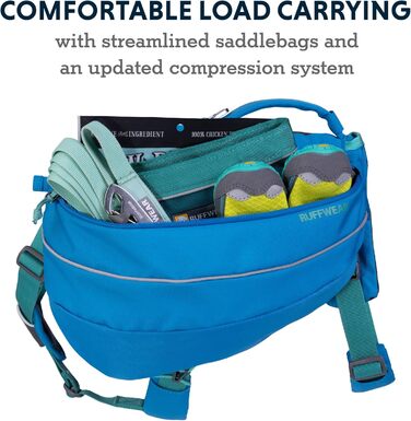 RUFFWEAR Approach Pack - рюкзак для собак, Blue Dusk (Small), 41 x 33 x 6 см