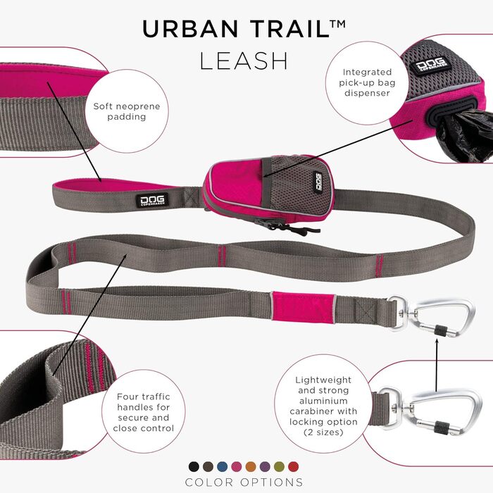 Повідок для собак DOG Copenhagen Urban Trail V2, розмір S, рожевий