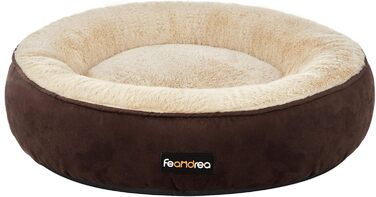 Ліжко для собак та котів Feandrea Donut, діаметр 50 см, колір коричневий
