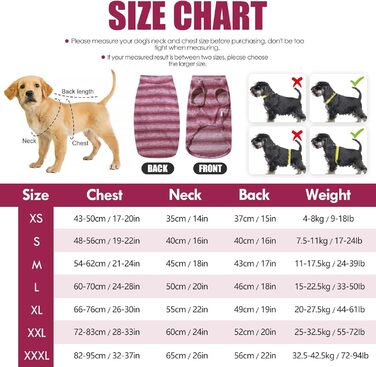 Тепла зимова жилетка для великих собак, флісова жилетка, тепла на осінь та зиму, жилетка-сорочка, розмір M, червоні смуги. Еластична, для дому та відпочинку.