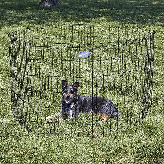 Вольєр для собак Midwest Homes for Pets 550-36 без дверей, 61x91 см, чорна E-покриття, 157x157x91 см