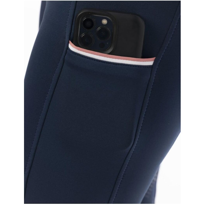 Легінси для верхової їзди Riding World Agadir для жінок та дівчаток | Легінси для їзди верхи з силіконовим повним нальотом та широким поясом | 2 кишені для телефону | Верхова одяг різних розмірів та кольорів (36, темно-синій)