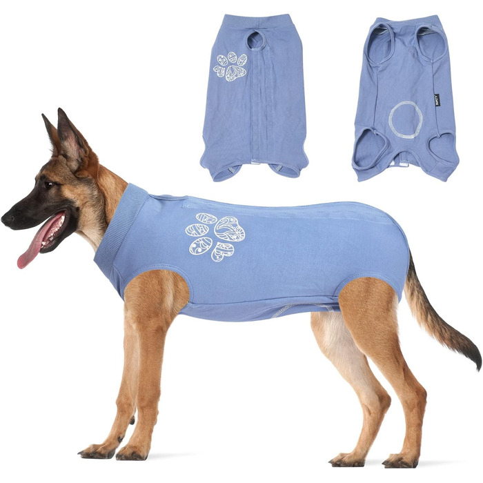 Корсет для собак після операції/кастрації, дихаючий, анти-витікання, м'який, синій, XL/X-Large