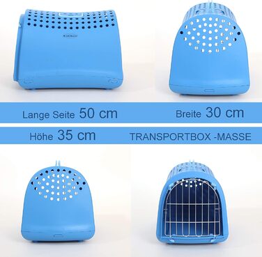 Транспортний бокс для котів та кошенят New Life 40x50 см, антрацит | екологічний, з переробленого пластику