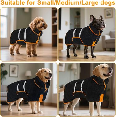 Рушник для собак Bienbee, чорний, XXL, швидковисихаючий, супер вбираючий