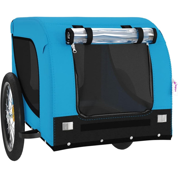 Фаркоп для велосипеда Gecheer, перевезення собак, вантажопідйомність 45 кг, чорний оксфордський матеріал, блакитний