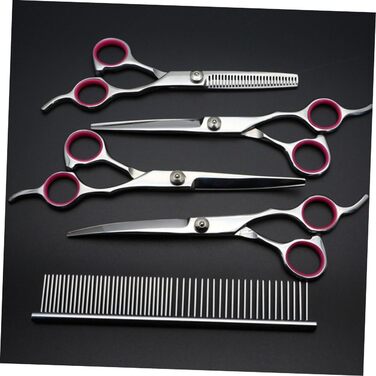 Набір для грумінгу собак та котів: щітка, ножиці та гребінець