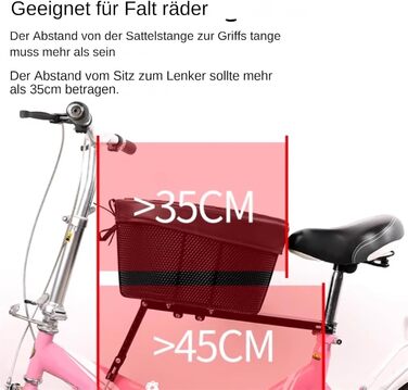 Корзина для собак на велосипед до 7.5 кг, 39 × 23 × 25 см, водовідштовхувальна, дихаюча, знімна, для собак та котів