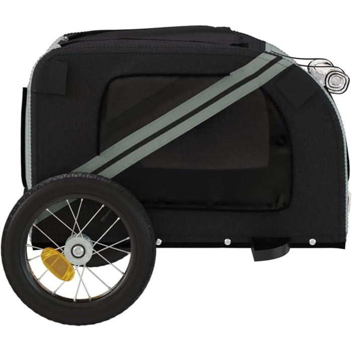 Фahrradanhänger ARKEM: Причіп для велосипеда, для собак, сірий та чорний, Oxford-Gewebe, залізо