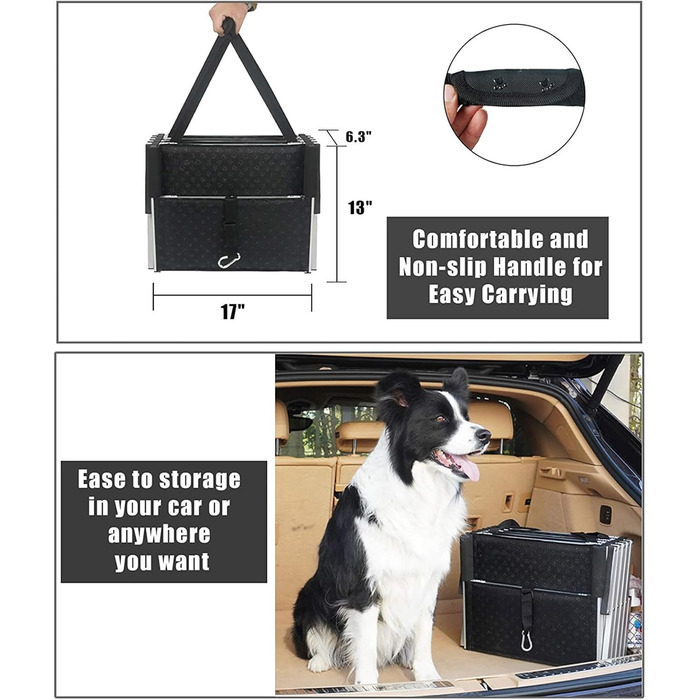 Сходинка для собак у машину, 6 сходинок, антиковзаюча, складна, для маленьких та великих собак