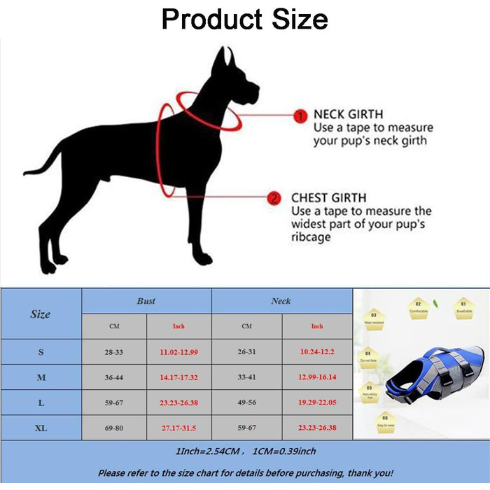 Жилет для собак - рятувальний жилет для плавання з підкладкою. Підходить для малих, середніх та великих собак. Чорний колір, розмір L