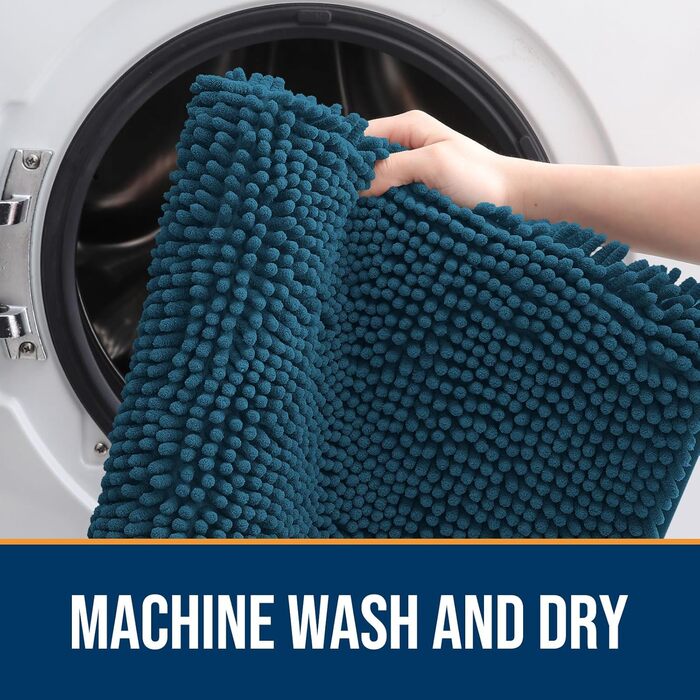 Набір килимків для собак OLANLY, 4 шт., 76,2 x 50,8 см, швидковисихаючі, вологопоглинаючі, антиковзні, миючі. Килимки з джерсі для собак, блакитний Атлантика