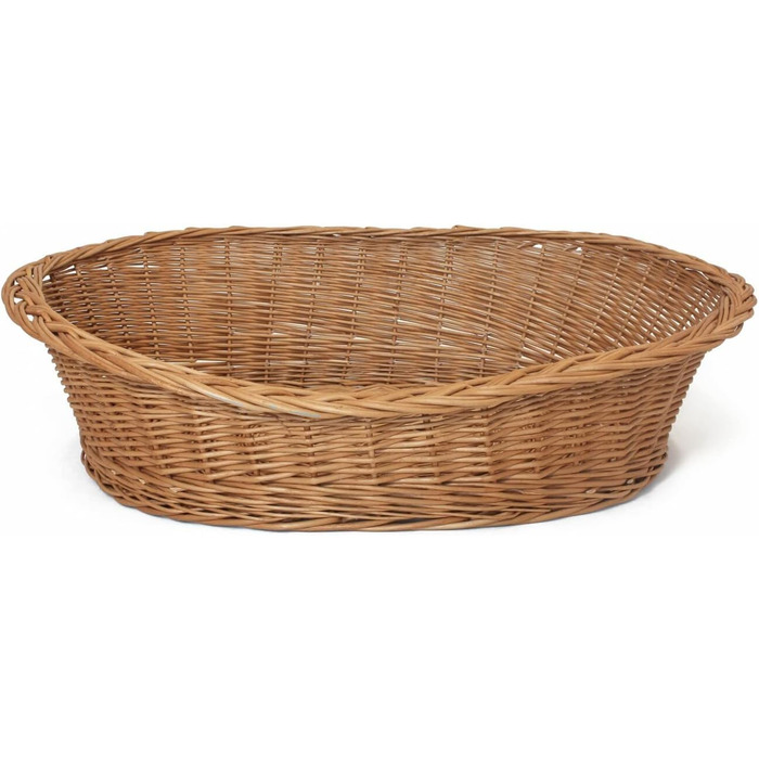 Корзина для собак Dekoleidenschaft з ротангу, XL, 90x70 см - ліжко для собак та інших тварин