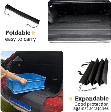 Захист для багажника автомобіля для собак, килимок для багажника, водовідштовхуючий, стійкий до подряпин та розривів, 80x64 см (Сірий)