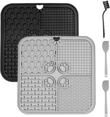 Килимок для годування собак, котів, цуценят: повільне годування, тренування, миска-лежанка з присосками