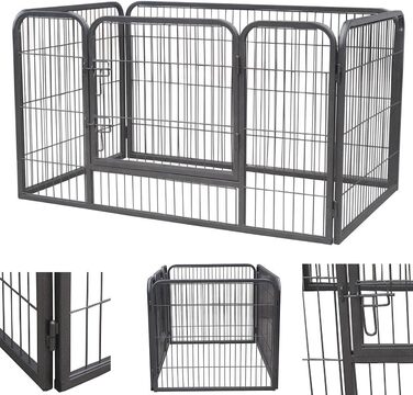 Клітка для цуценят Melko XXL, вольєр для собак, огорожа для тварин