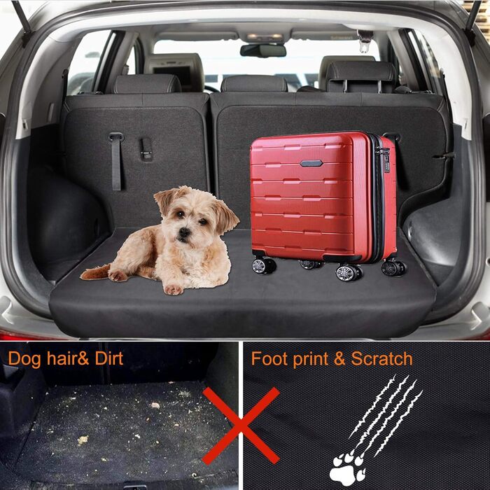 Захист вантажного простору CICMOD для собак: антиковзаюча підстилка в багажник авто (чорний)
