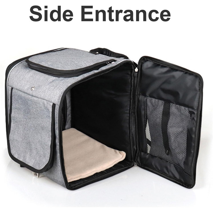 Корзина для собаки на велосипеді, переносник для тварин, велосипедна корзина, розширювана, дихаюча сітчаста сумка для прогулянок, подорожей, кемпінгу