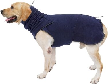 Тепла флісова жилетка для собак - флісовий пуловер/зимовий одяг для собак, Marine, XXL Marine XXL