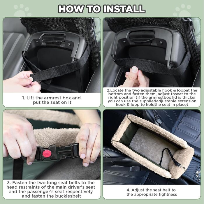 Автокрісло для собак з PU-шкіри, Рожеве (Зелена PU-шкіра)