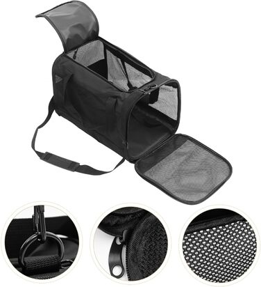 Транспортна переноска для котів та тварин iBasenice, складана, для подорожей, кемпінгу та прогулянок