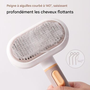 Гребінець для грумінгу собак та котів 3 в 1 | Для масажу та догляду за шерстю | Зручний інструмент для короткої та довгої шерсті