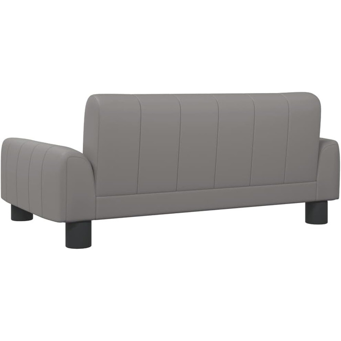 Крісло-ліжко для собак та котів з екошкіри, 70x45x30 см, сірий колір. Зручне, водовідштовхувальне та довговічне ліжко для домашніх тварин