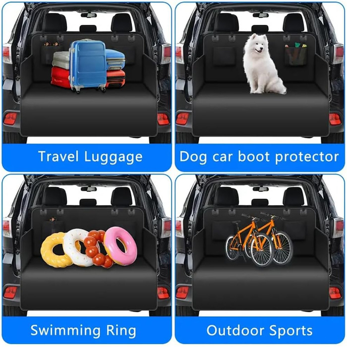 Захист для багажника автомобіля для собак BMW 1 Series (114, 116, 118, 123, 125, 140) 2004-2025. Водонепроникний, стійкий до подряпин, з боковинами та захистом краю вантажного отвору. Килимок/ліжко для собак у багажник.