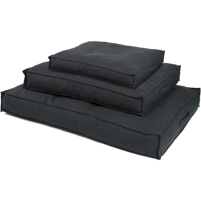 Преміум подушка для собак JAMAXX Orthopädisch з Memory Foam, чохол з льону, що стирається, захист від вологи, м'яка та комфортна, PDB1005 (S) 65x50 (L 120x90), антрацит