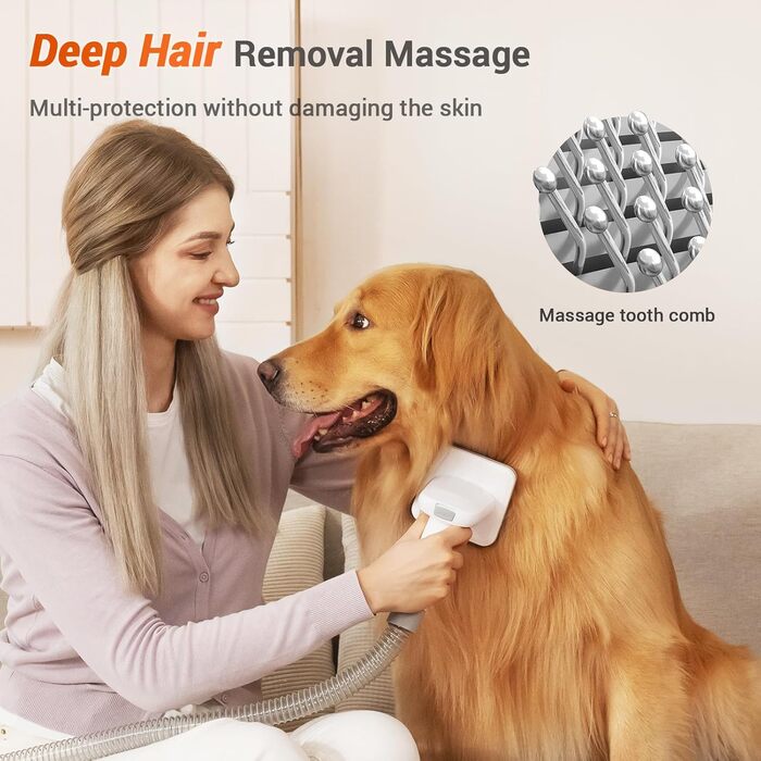 Насадка для пилососа Afloia для шерсті тварин: собака, кіт. Комплект для догляду за тваринами з подовжувачем та адаптером