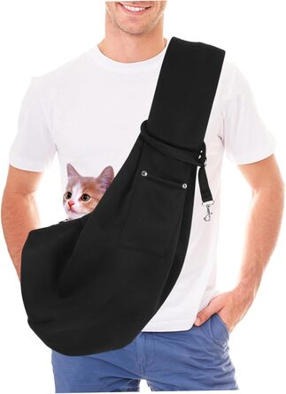 Сумка-переноска для собак та котів Toyvian, регульована, для подорожей, з кишенею