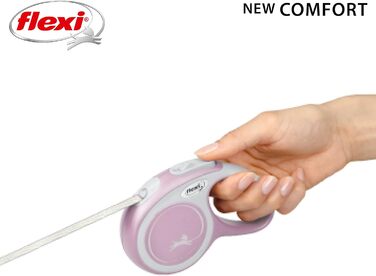 Рулетка для собак Flexi New Comfort XS, 3 м, рожева
