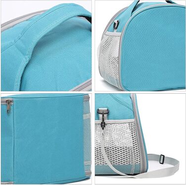 Переносна клітка для птахів Vogeltransport - легкий рюкзак для папуг, хамстерів, малих птахів. Атмосвітний, складаний дизайн, блакитний колір