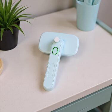 Щітка для собак Zupfbürste – самоочисна, для догляду за шерстю, масаж, розчісування, вичісування, для цуценят та кошенят, для довгої та короткої шерсті