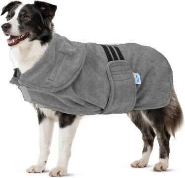 Рушник для собак та котів Nobleza Mikrofaer: швидко сохне, м'який, 5 розмірів, сірий (L)