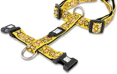 Нашийник для собак Max & Molly H-подібної форми, Ultrabequemes Geschirr Hund з неопрену для середніх собак, Monkey Maniac/M, з підкладкою, безпечний та ультралегкий – комфорт для вашого вірного компаньйона