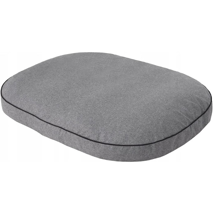 Матрац для собак овальної форми, Økoleinen - для маленьких, середніх та великих собак. Міцний, водонепроникний, з м'якою піною, для тварин, Outdoor & прання - 87x68x15cm (XXL - 130x100x15cm, Темно-сірий)