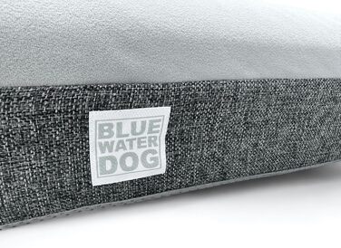 Ортопедичне ліжко для собак з memory foam, водонепроникним підкладкою, знімним чохлом на YKK-блискавках, розмір M (94 x 76 x 15 см)